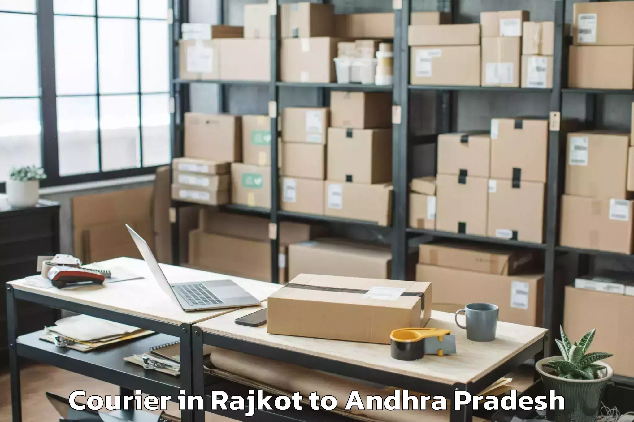 Easy Rajkot to Undi Courier Booking